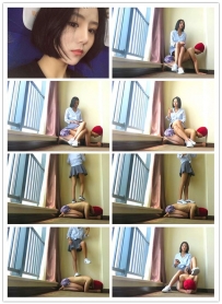 【艾彩原创】模特婷主骑虐白鞋插嘴虐踩下面