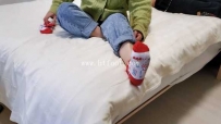 31559  【橘子粥】30分钟可爱棉袜踩爆极瘦毯子肚子