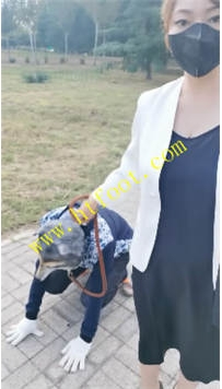 TL40107 魔鬼天使】户外遛狗38分钟