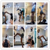 亦瞳 OL腿绞窒息