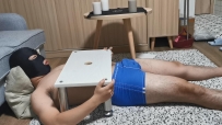 定制 桑爷小白鞋裸足隔板踩踏吐奶