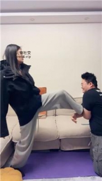 【调教视频】【埋汰】瑜伽女教练的脚下奴【下】 JS250218-8