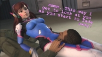 【守望先锋】动漫游戏-D.VA 天使 黑百合-高清 踢打坐脸腿绞 O-170422-9