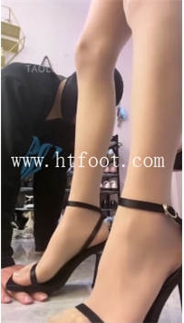 TL29078 阿月】肉丝凉鞋高跟T狗60分钟