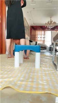 【调教视频】【斯羽情侣主】高跟脚下喂食专场【双视角版】JS250404-20