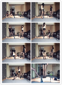 【艾彩原创】双S丝袜捆绑勒窒息玩弄可怜男