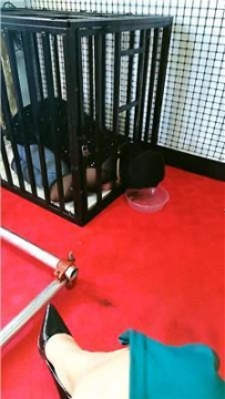【调教视频】【沐颜】狗笼囚禁彻底犬化 JS250424-7