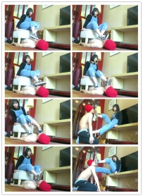 【艾彩原创】跪捧女主帆布鞋张嘴舔鞋底