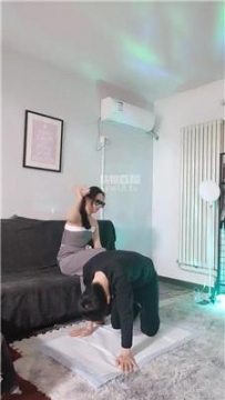 【调教视频】【安倪妮】捆绑强制男友做狗 JS260111-15