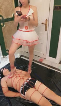 TL8727 蜜桃儿S 绳艺捆绑滴蜡抓虐贱狗