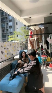 【调教视频】【薇薇】家奴阳台下跪伺候 JS250320-8