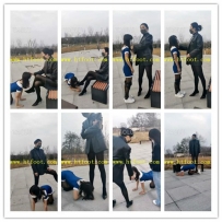 冷大人 户外调教女犬遇见好几个路人