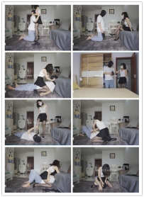 【贝琳】闷死偷内衣的贼（胸闷坐脸、踢裆、高跟鞋踩脸）