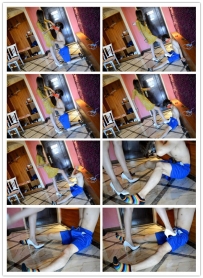 【艾彩原创】小莲高跟鞋踢裆