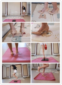 『奴隶岛』—灵灵踩垫子体重称