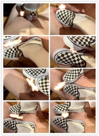 【绝美绘子女神】八月最新帆布鞋白袜羞辱DD吐奶