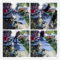 【SYK无意识】路边毯子户外全体重 女生无意识踩踏