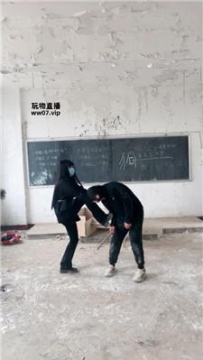 【调教视频】【大小姐】户外-荒废教室惩罚学生奴【下】 JS250312-4