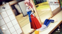 18906 MMD 和服少女践踏小狗崽 动漫