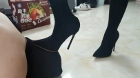 小鱼大人美甲黑丝高跟靴子羞辱调教 YC-210722-3