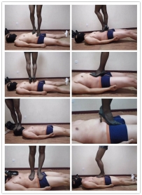 【艾彩原创】天瑶女王高跟黑丝踩踏