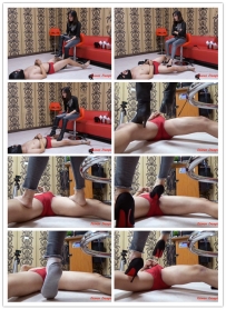 台湾踩踏俱乐部 高跟鞋长靴狠毒跺裆