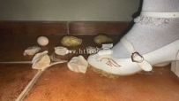 29385  白丝萝莉四双可爱鞋碾踩早餐