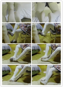 【绝美星落女神】最新白棉袜花样玩DD