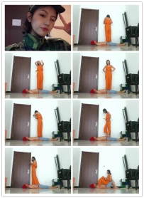 【艾彩原创】小茹裸足踩踏贱狗坐身