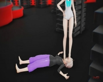 【艾彩原创】MMD--女王暴踹挑战的男选手