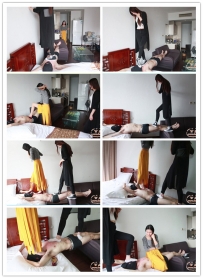 【艾彩原创】双女王在家玩人桥