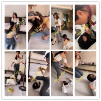 领主老大 奴下奴女奴呕吐男狗圣水输液袋喂食重口场