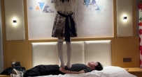 【喵咔】lo丨踩头丨lolita白丝帆布鞋全体重踩头踩档16分钟  ACYC-4657