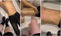 AC2485 真实新疆素人女大【低价福利】音乐生第一视角长靴踩踢肚子