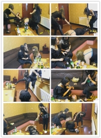 【艾彩原创】 多小主KTV包房调教极度羞辱