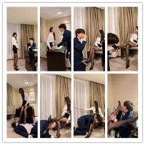 冰冰princess 下属抓住上司把柄，全程强迫