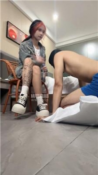 【调教视频】【听听】纹身小妹的脚下奴 JS250921-8