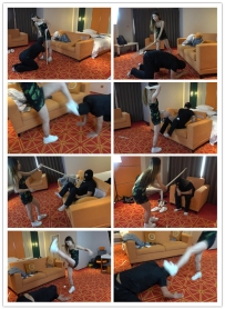 【领主老大】木棍暴力劈头，暴踹头部，暴裆暴踢肚子