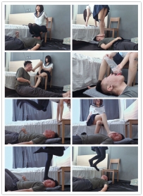 『红颜榜』航儿jk重度跳踩虐脸出血近距离喂食脚趾甲