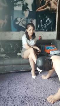 TL10236 灰色女王 高跟口水虐狗