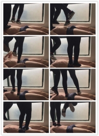 【艾彩原创】两位美女的踩踏地狱