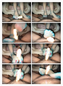 【绝美卉儿女神】网友定制 蓝色丝袜调教DD指令吐奶