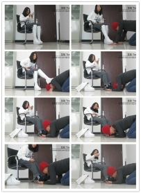 【艾彩原创】丽主羞辱男奴跪拜