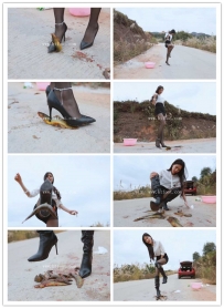 〖H.P.L栖心之栈〗—芷晴高跟长靴踩活泥鳅