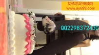 4329 第一视角----黑丝美腿踩蛋糕喂给你吃
