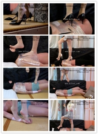 狠毒女神三双细高跟虐踩贱狗，专挑伤口用鞋跟钻踩