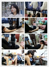 【00后蕬小乃】带长腿妹子踩女M