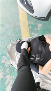 【调教视频】【东营青青】户外车库-脏鞋白袜虐贱奴 JS250516-9