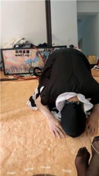 【调教视频】【阿璐】变装女仆下跪黑丝jio发骚 JS250420-31
