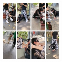 丹祖宗 扫地大爷旁观户外玩女奴